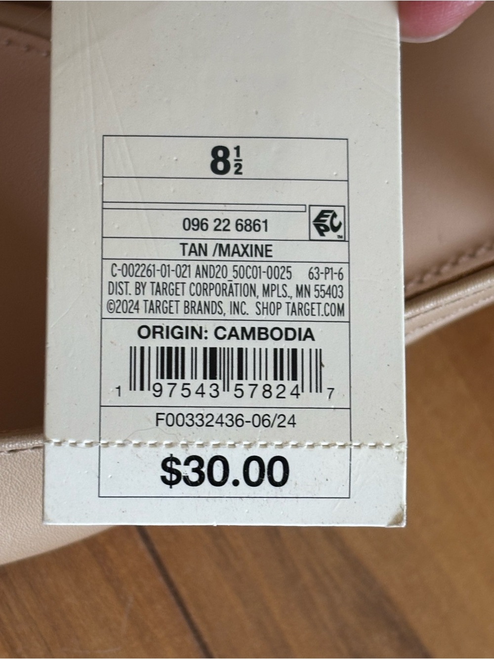 A New Day Two-Tone Beige and Black Cap-Toe Slingback Ballet Flats size 8.5 - Picture 6 of 6